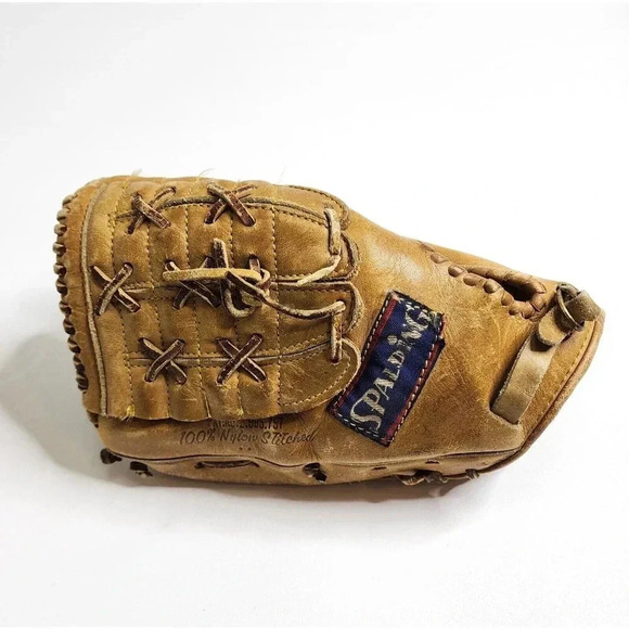 Vintage Spalding Professional Model Baseball Glove Full Back Mike Andrews LHT - Picture 1 of 12